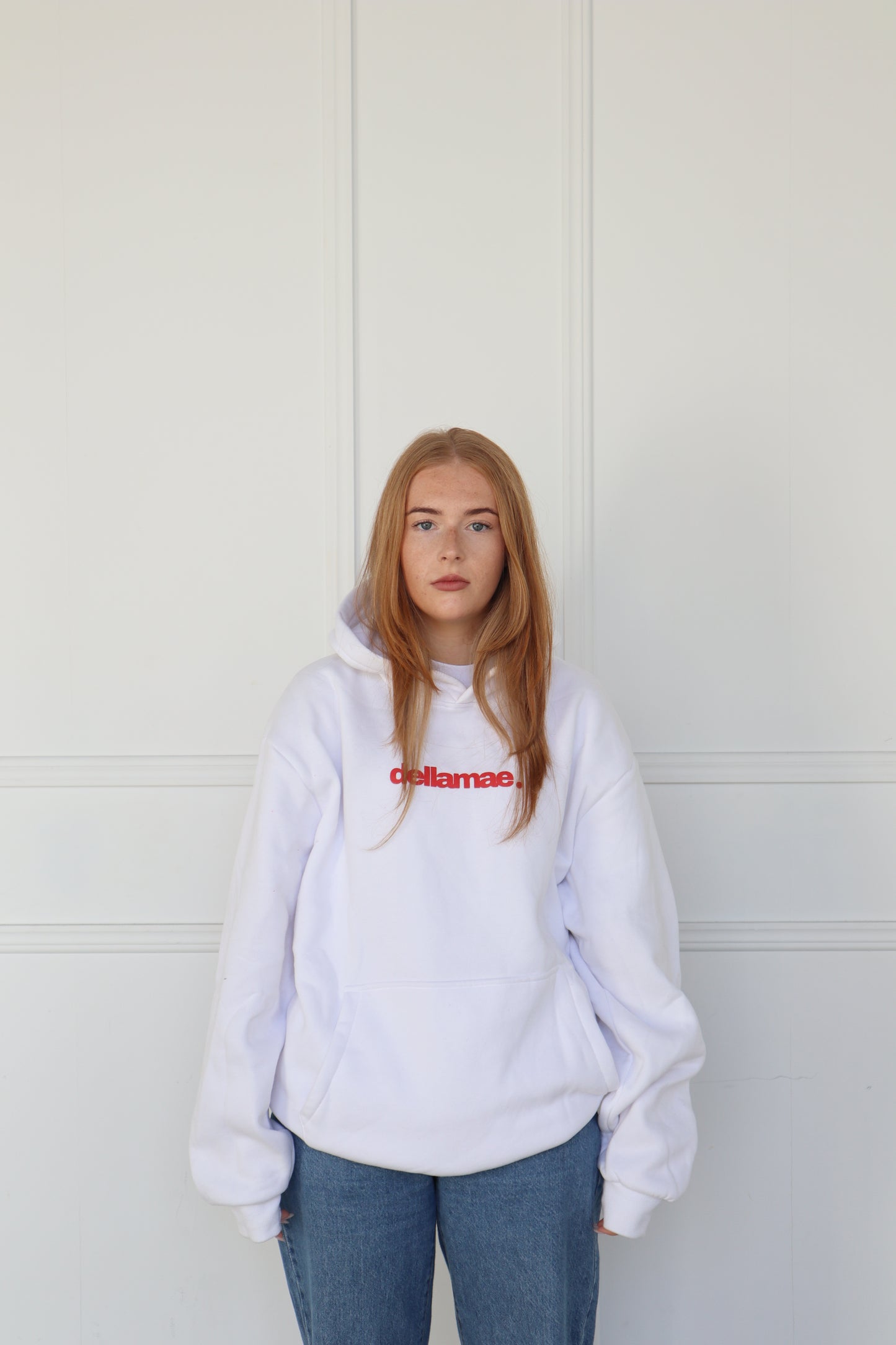 WHITE PUFF HOODIE
