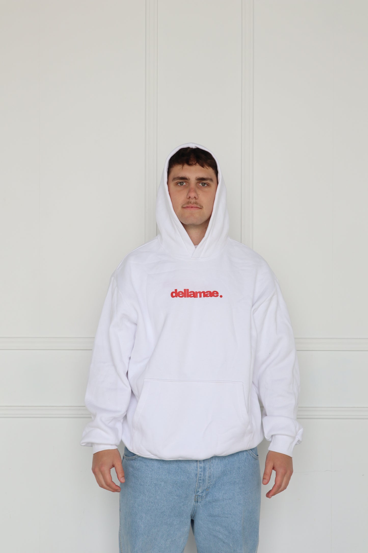 WHITE PUFF HOODIE