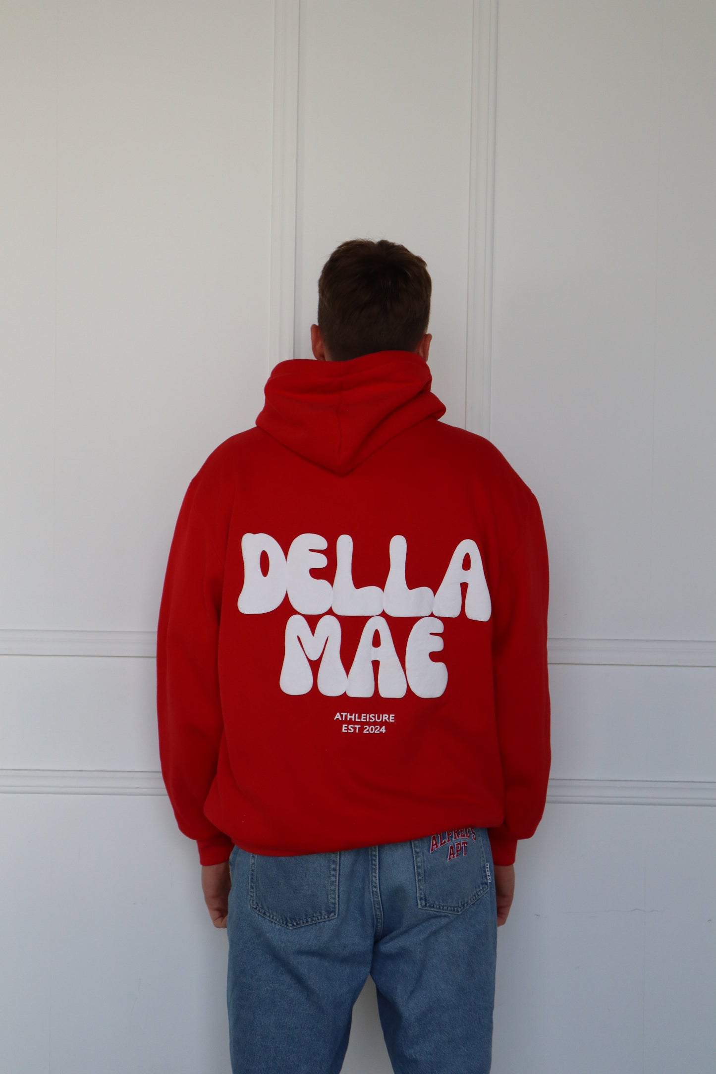 RED PUFF HOODIE