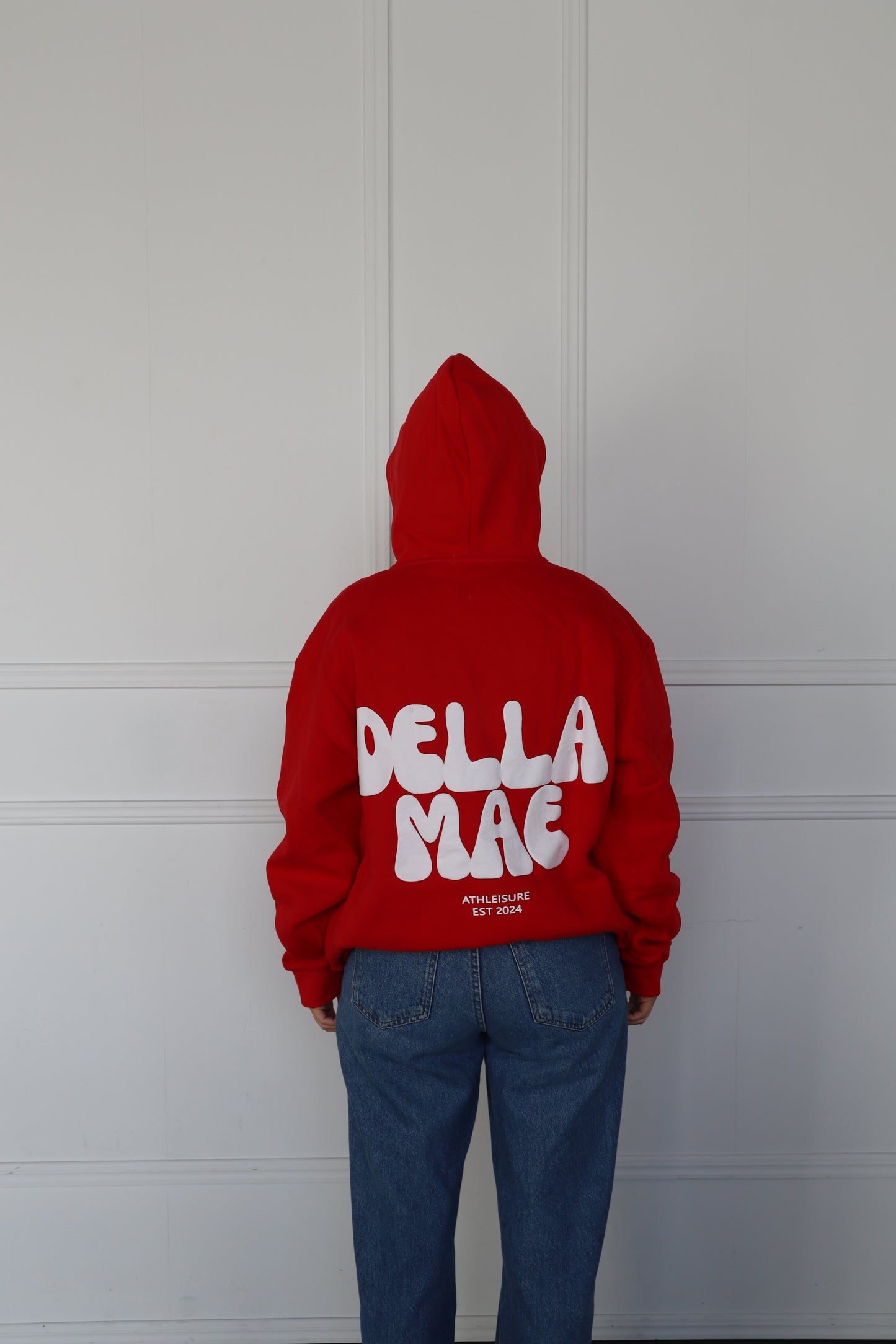 RED PUFF HOODIE