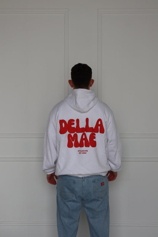 WHITE PUFF HOODIE